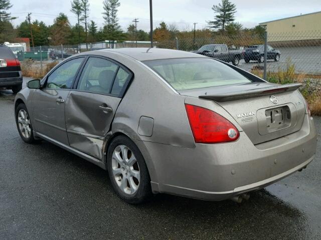 1N4BA41E57C836795 - 2007 NISSAN MAXIMA SE TAN photo 3