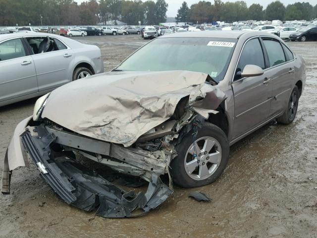 2G1WT58K669179141 - 2006 CHEVROLET IMPALA BROWN photo 2