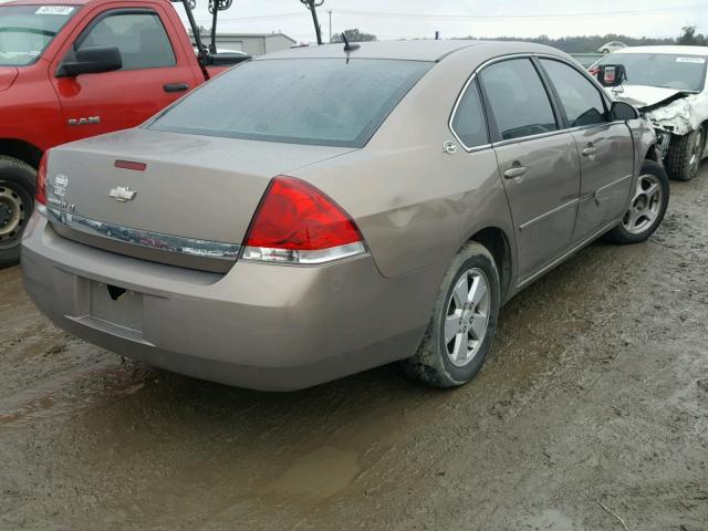 2G1WT58K669179141 - 2006 CHEVROLET IMPALA BROWN photo 4