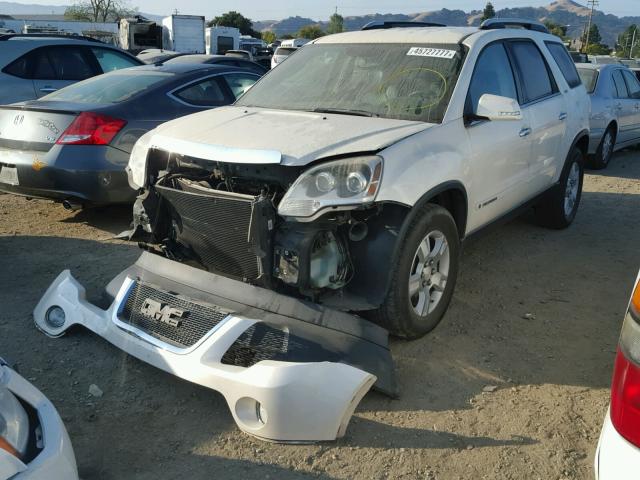 1GKER23788J237782 - 2008 GMC ACADIA SLT WHITE photo 2