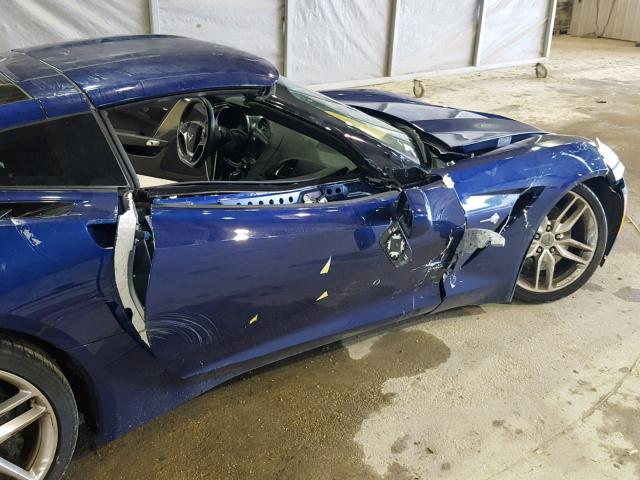 1G1YK2D75G5125016 - 2016 CHEVROLET CORVETTE S BLUE photo 9