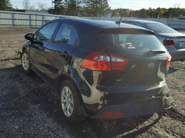 KNADM5A33F6424061 - 2015 KIA RIO LX BLACK photo 3