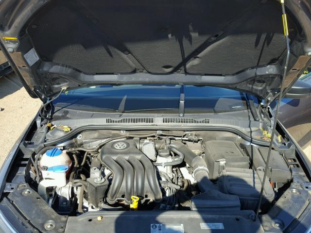 3VW2K7AJ8FM356475 - 2015 VOLKSWAGEN JETTA BASE GRAY photo 7