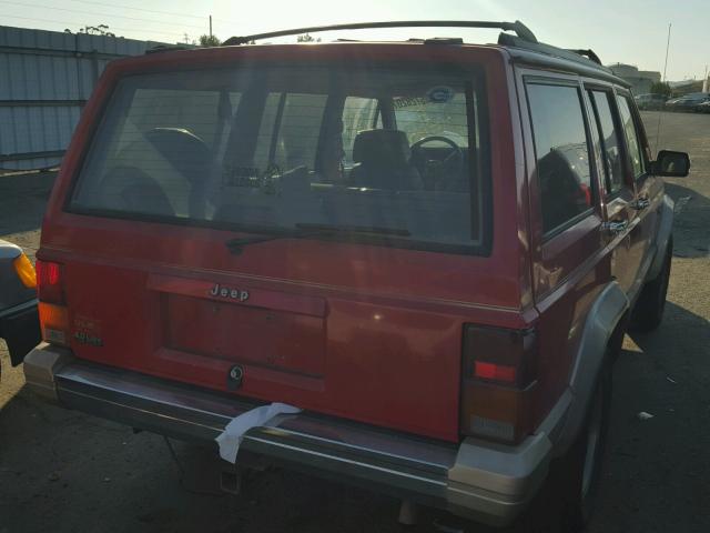 1J4FT78S4RL252761 - 1994 JEEP CHEROKEE C RED photo 4