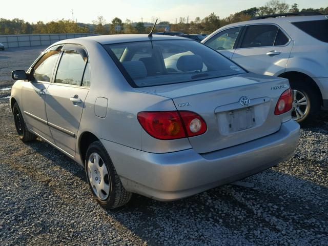 1NXBR32E34Z322151 - 2004 TOYOTA COROLLA CE SILVER photo 3