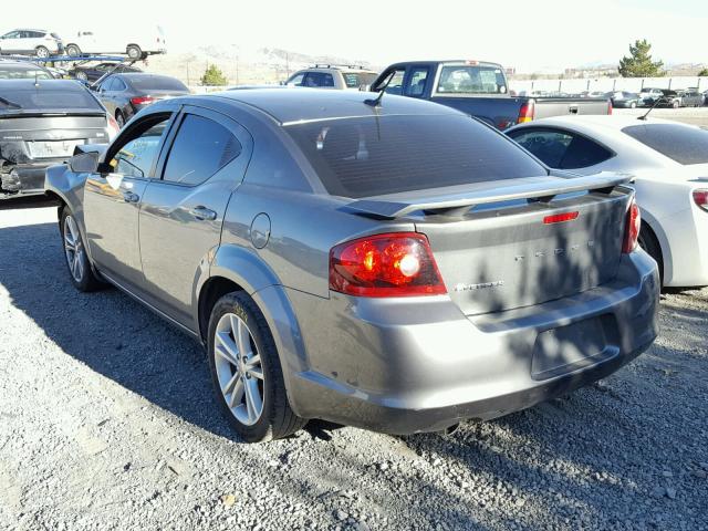 1C3CDZAG2CN280923 - 2012 DODGE AVENGER SE GRAY photo 3