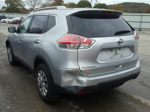 KNMAT2MV5GP645497 - 2016 NISSAN ROGUE S SILVER photo 3