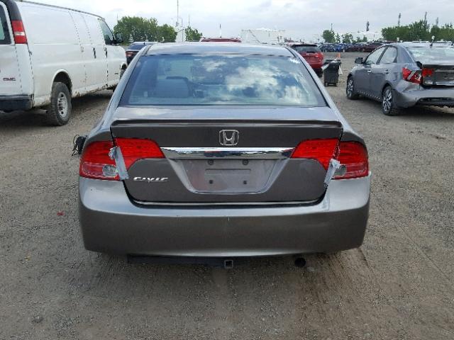 2HGFA16438H118222 - 2008 HONDA CIVIC DX-G GRAY photo 9