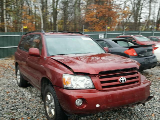 JTEEP21A870200649 - 2007 TOYOTA HIGHLANDER MAROON photo 1