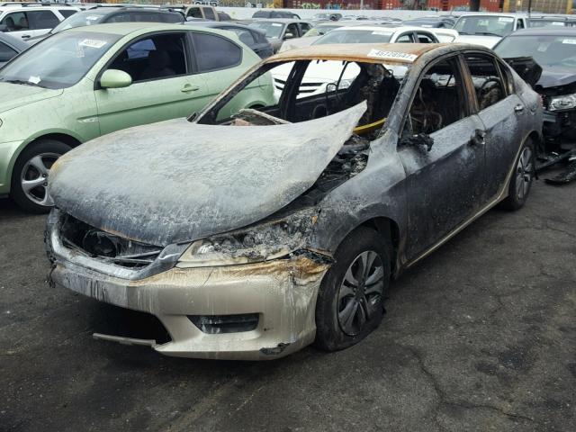 1HGCR2F35DA097309 - 2013 HONDA ACCORD LX BURN photo 2