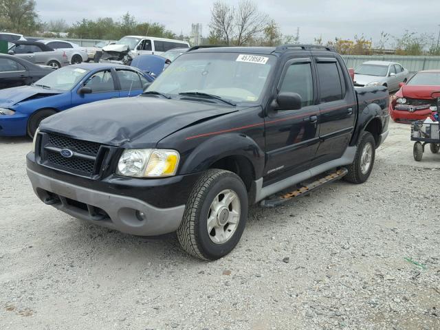 1FMZU67E12UB80242 - 2002 FORD EXPLORER S BLACK photo 2