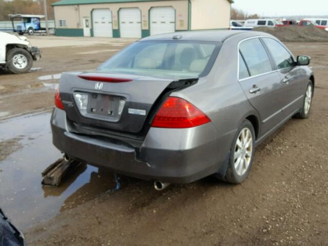 1HGCM66517A033067 - 2007 HONDA ACCORD EX GOLD photo 4