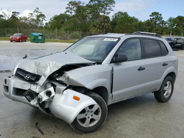 KM8JM12B47U514395 - 2007 HYUNDAI TUCSON GLS SILVER photo 2