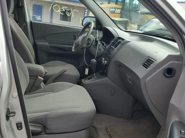 KM8JM12B47U514395 - 2007 HYUNDAI TUCSON GLS SILVER photo 5