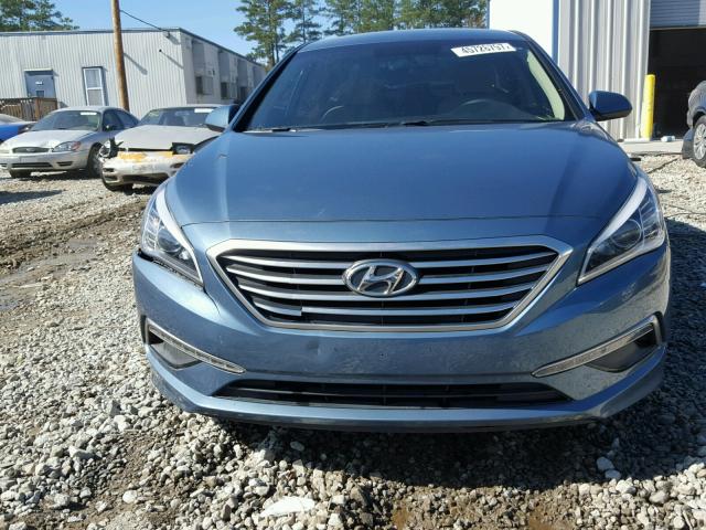 5NPE24AF8FH069136 - 2015 HYUNDAI SONATA SE BLUE photo 9