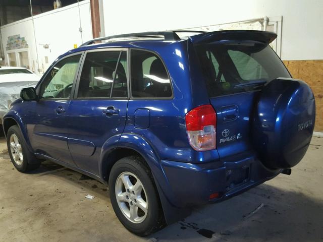 JTEHH20V236096875 - 2003 TOYOTA RAV4 BLUE photo 3