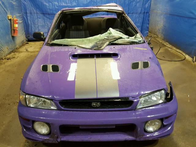 JF1GM67561G402367 - 2001 SUBARU IMPREZA RS PURPLE photo 9