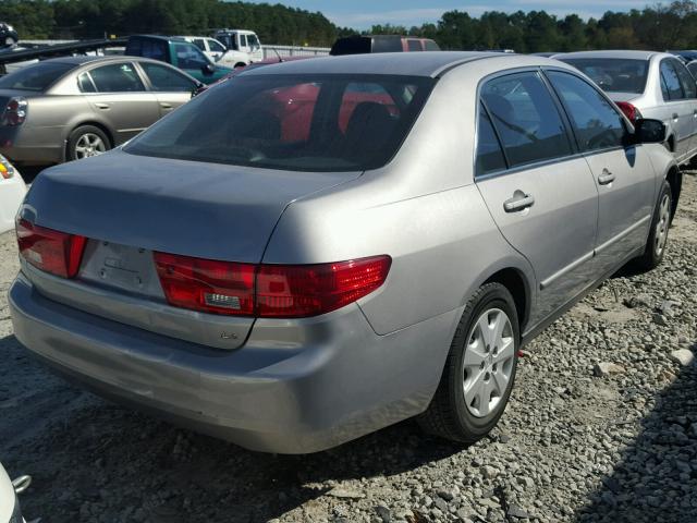 1HGCM56455A002015 - 2005 HONDA ACCORD LX SILVER photo 4