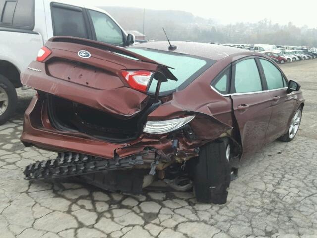 3FA6P0G72GR324396 - 2016 FORD FUSION S ORANGE photo 4