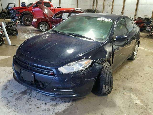 1C3CDFAH4DD294322 - 2013 DODGE DART SE BLUE photo 2