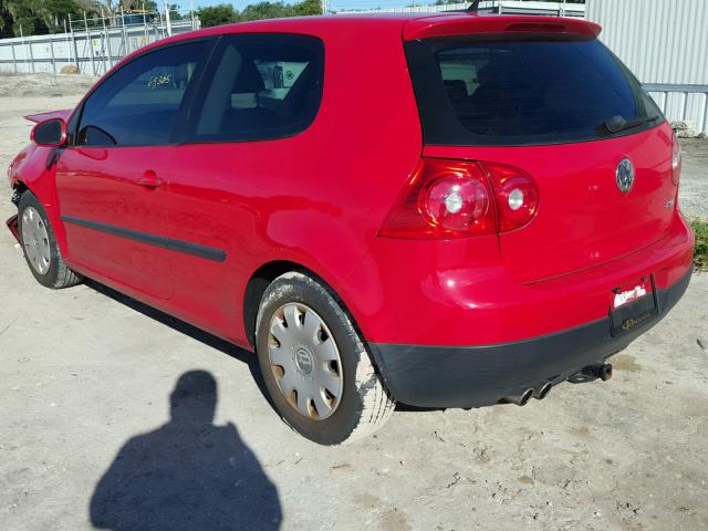 WVWBA71K08W253844 - 2008 VOLKSWAGEN RABBIT RED photo 3