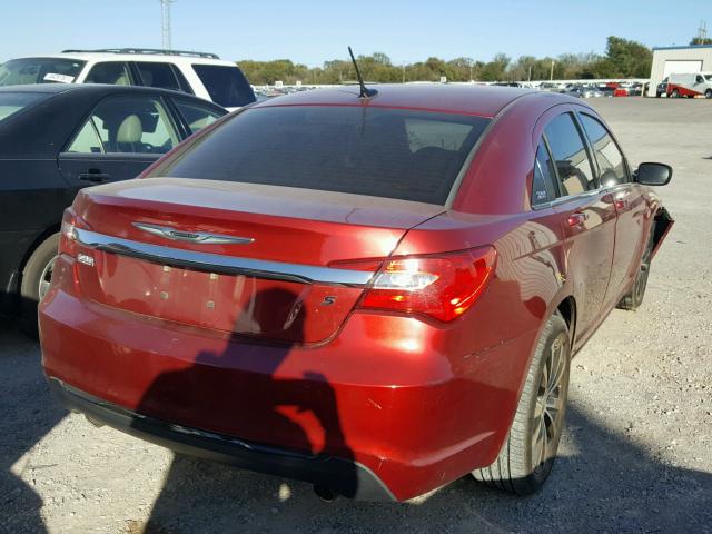 1C3CCBBG8CN249779 - 2012 CHRYSLER 200 TOURIN MAROON photo 4