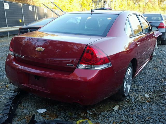 2G1WB5E37E1144038 - 2014 CHEVROLET IMPALA LIM BURGUNDY photo 4