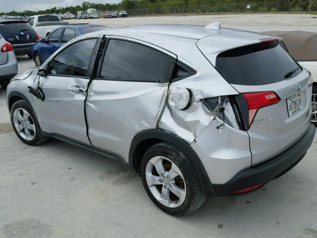 3CZRU5H57GM711012 - 2016 HONDA HR-V EX SILVER photo 3