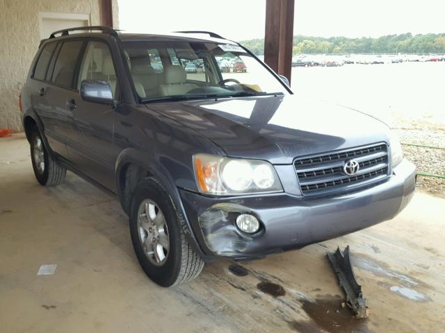 JTEGF21A930080298 - 2003 TOYOTA HIGHLANDER BLUE photo 1