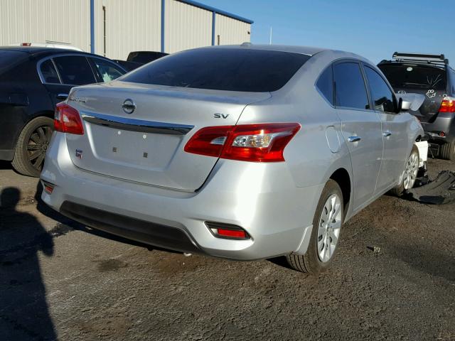 3N1AB7AP3HY317083 - 2017 NISSAN SENTRA S SILVER photo 4