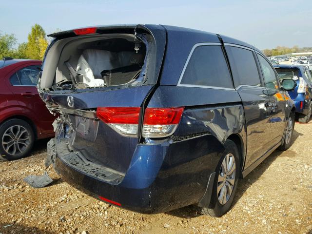 5FNRL5H6XGB017789 - 2016 HONDA ODYSSEY EX BLUE photo 4