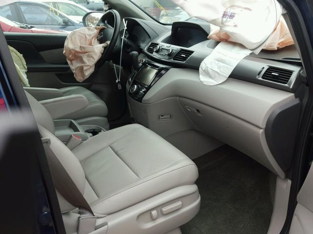 5FNRL5H6XGB017789 - 2016 HONDA ODYSSEY EX BLUE photo 5