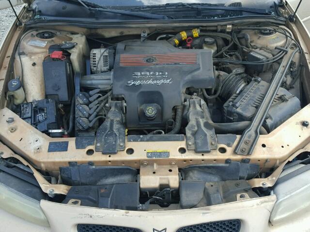 1G2WR52162F121302 - 2002 PONTIAC GRAND PRIX GOLD photo 7