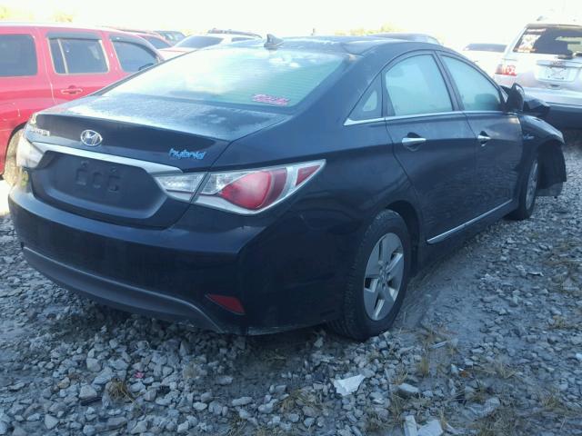 KMHEC4A44CA041909 - 2012 HYUNDAI SONATA HYB BLACK photo 4