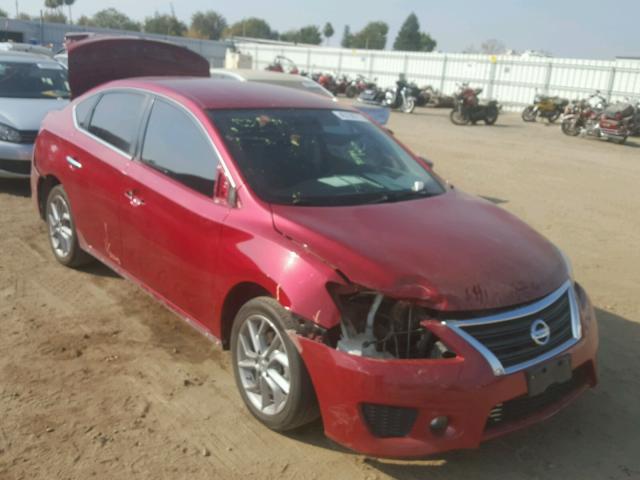 3N1AB7AP7EY269440 - 2014 NISSAN SENTRA S RED photo 1