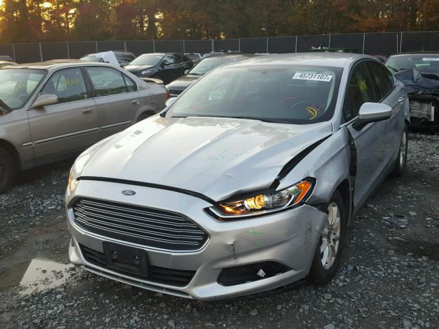 3FA6P0G75GR211834 - 2016 FORD FUSION S GRAY photo 2