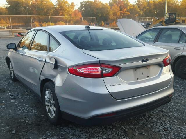 3FA6P0G75GR211834 - 2016 FORD FUSION S GRAY photo 3