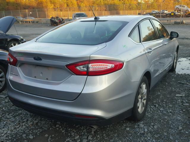 3FA6P0G75GR211834 - 2016 FORD FUSION S GRAY photo 4