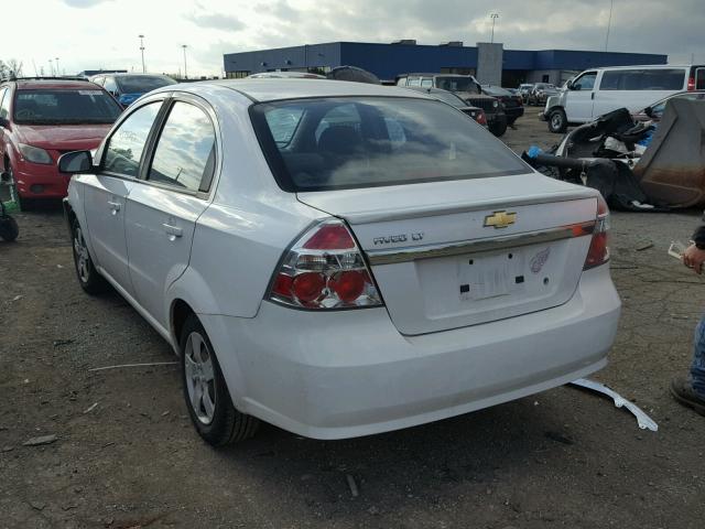 KL1TD5DE9AB105895 - 2010 CHEVROLET AVEO LS WHITE photo 3