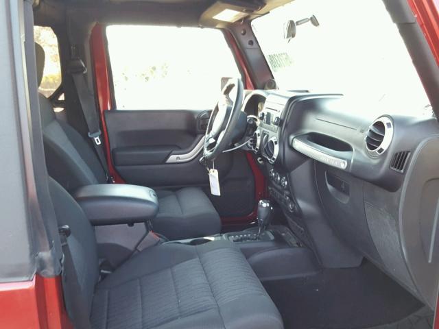 1J4AA5D13BL608401 - 2011 JEEP WRANGLER S BURGUNDY photo 5