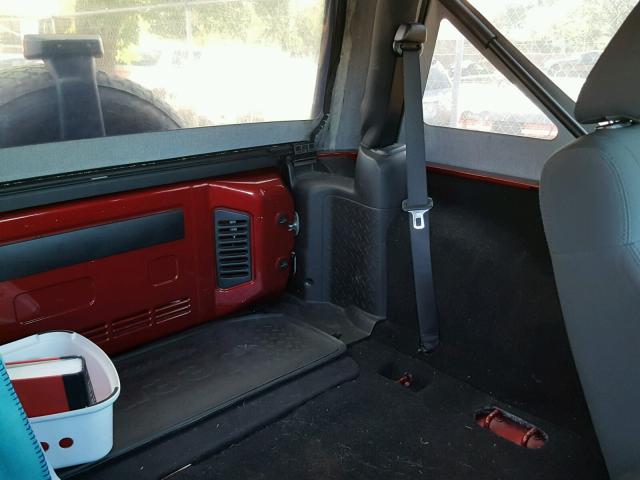 1J4AA5D13BL608401 - 2011 JEEP WRANGLER S BURGUNDY photo 6