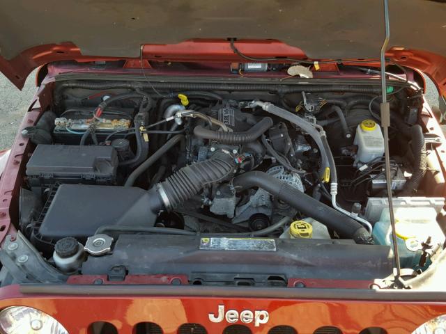 1J4AA5D13BL608401 - 2011 JEEP WRANGLER S BURGUNDY photo 7