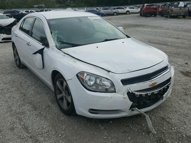 1G1ZC5E0XCF381578 - 2012 CHEVROLET MALIBU 1LT WHITE photo 1