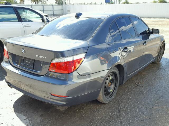 WBANW13589C160718 - 2009 BMW 535 I GRAY photo 4