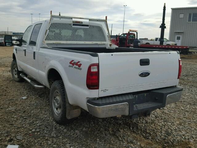 1FTSW21509EA05311 - 2009 FORD F250 WHITE photo 3