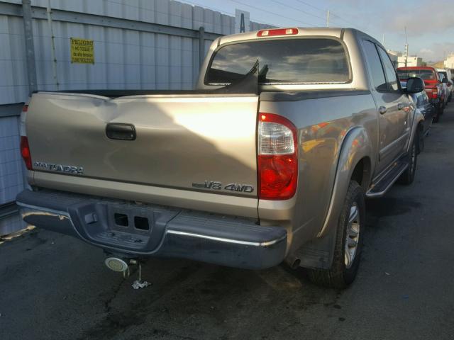 5TBDT44114S448956 - 2004 TOYOTA TUNDRA DOU GOLD photo 4