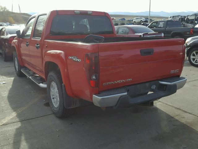 1GTDT136058167028 - 2005 GMC CANYON RED photo 3