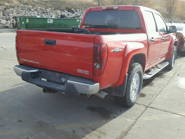 1GTDT136058167028 - 2005 GMC CANYON RED photo 4