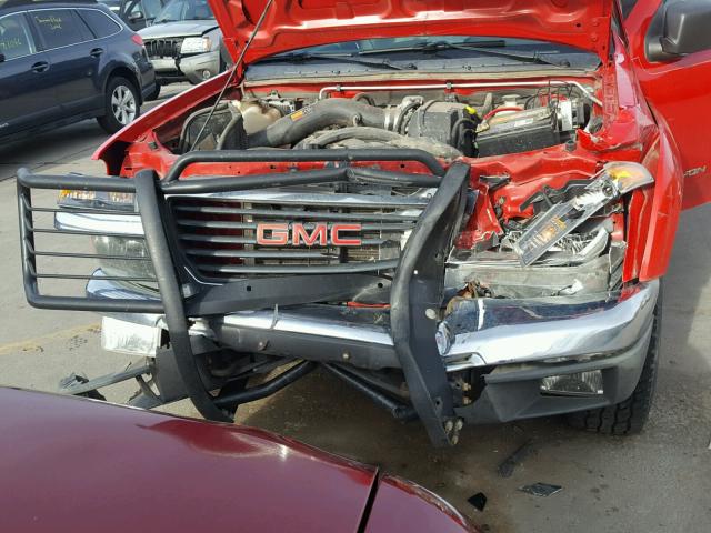 1GTDT136058167028 - 2005 GMC CANYON RED photo 7