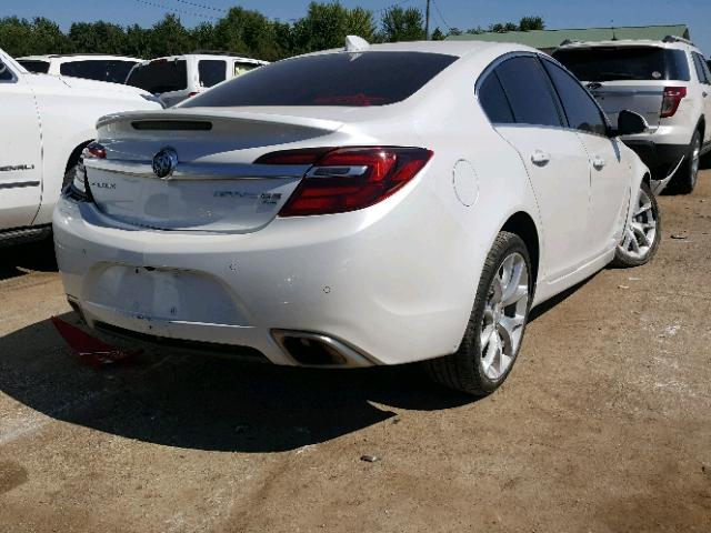 2G4GU5GX4H9177599 - 2017 BUICK REGAL GS WHITE photo 4